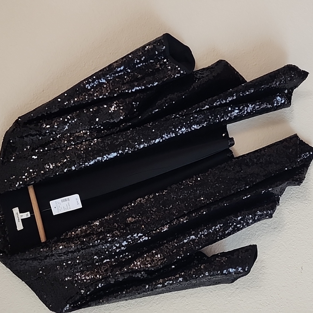 NWT - Black Sequins Jacket